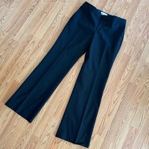 Banana Republic Martin Fit Black Finer Merino Wool Trousers